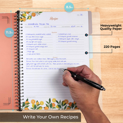 Recipe Book with Conversion Magnet