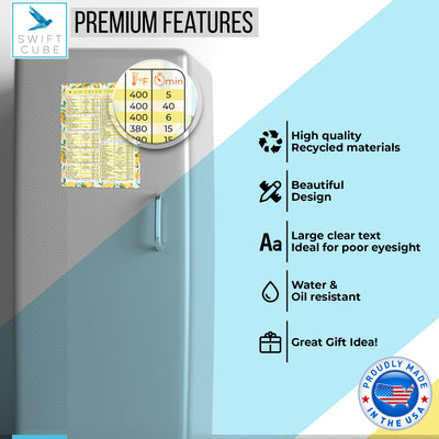 Air Fryer Magnetic Cheat Sheet (Oranges & Lemons)